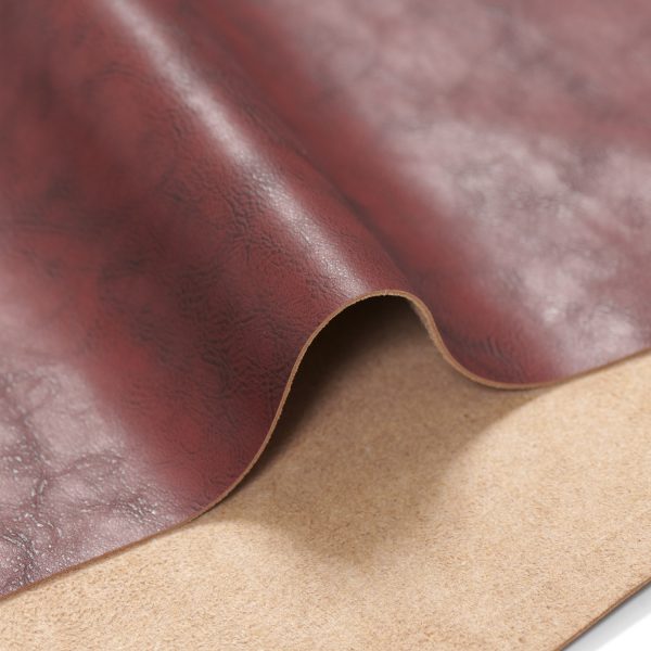 LV mahogany recycled leather
