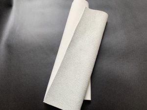 white luxury recycled leather